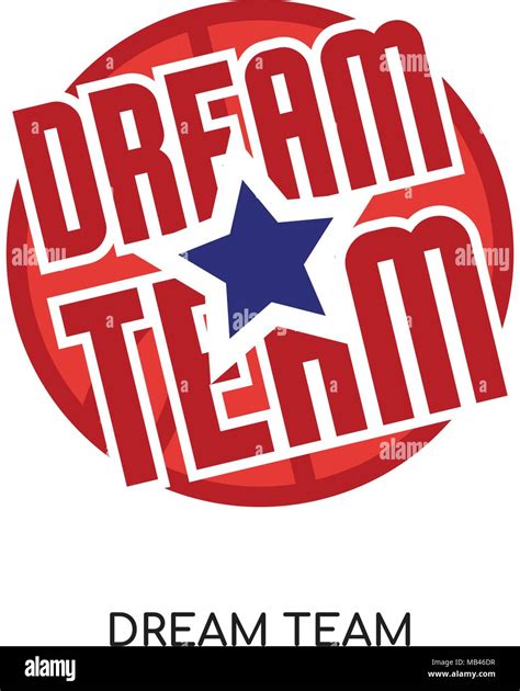 Dream Team Logo Aislado Sobre Fondo Blanco Para Tu Web Móvil Y App