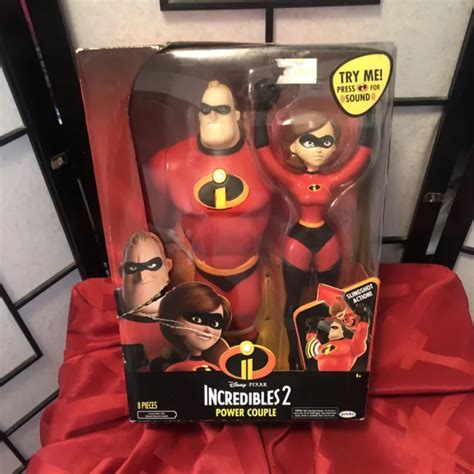 Incredibles 2 Power Couple Mr Incredible And Elastigirl 12 Inch Action Figure Set 40 95 Picclick