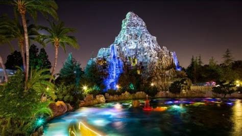 2020 Matterhorn Ride At Disneyland Both Sides Night Time Pov Full