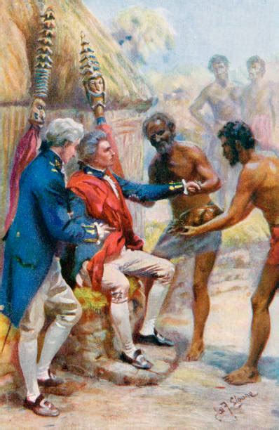 Captain James Cook Received By The Natives Of Hawaii Pictures Getty Images