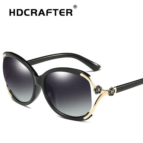 High Quality Luxury Polarized Oversized Sunglasses Women Brand Designer