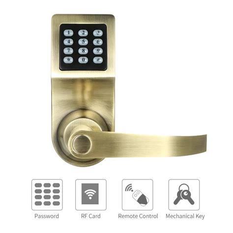 4 In 1 Electronic Keyless Keypad Door Coded Lock Unlocked By Password