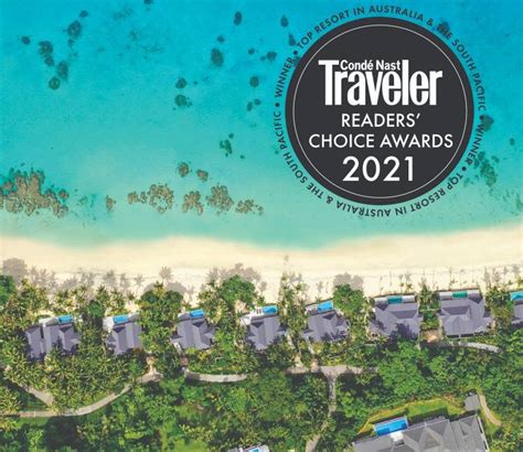 conde nast traveler 2021 reader s choice awards news kokomo private island fiji