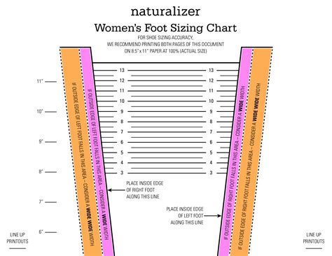 Printable Women's Shoe Size Chart That are Priceless | Dan's Blog