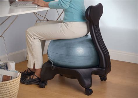 The stability ball has many benefits. Gaiam Balance Ball Chair | HiConsumption