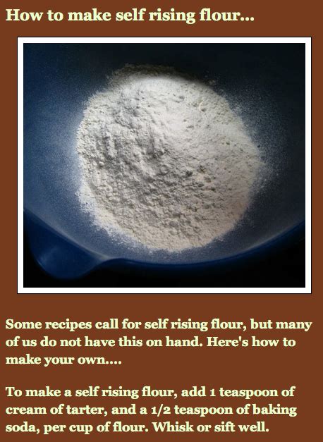 Butter, dry yeast, eggs, flour, kosher salt, milk, sugar. easy homemade self rising flour | Make self rising flour ...