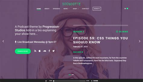 Some of theme are not only awesome looking but have . 10+ Best Podcast WordPress Themes 2018 - WPChili