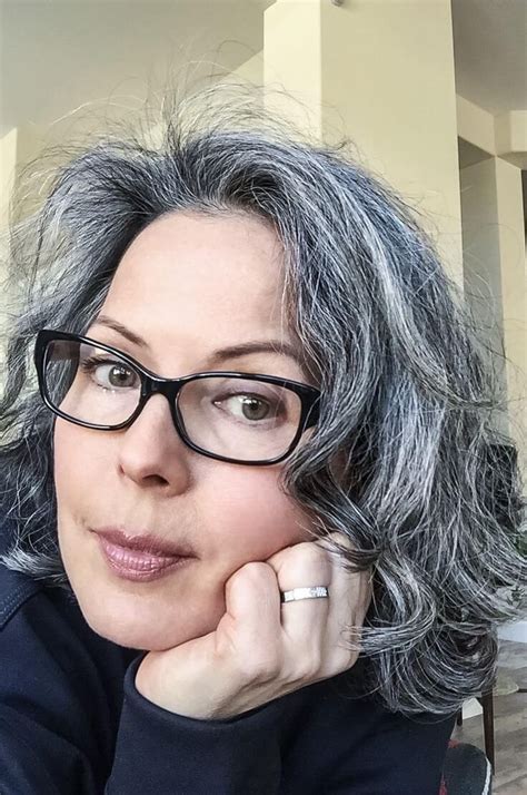 80 Hairstyles For Women Over 50 With Glasses Grey Curly Hair
