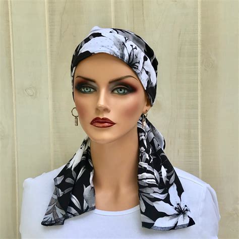 Pre Tied Head Scarf For Women With Hair Loss Cancer Headwear Chemo