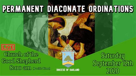 Permanent Diaconate Ordinations 2020 Youtube