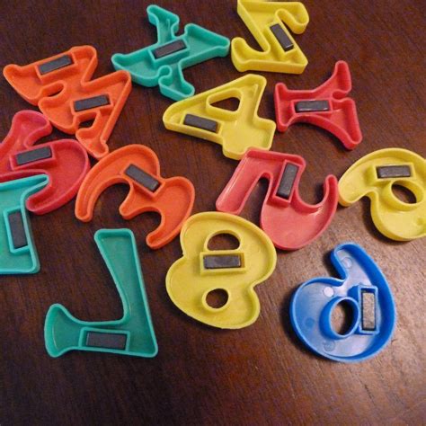 Plastic Alphabet And Number Magnets Complete Set A Z And Numbers Etsy