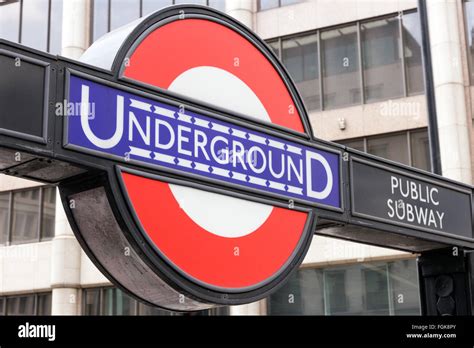 Underground Tube Station In London The London Underground Is The
