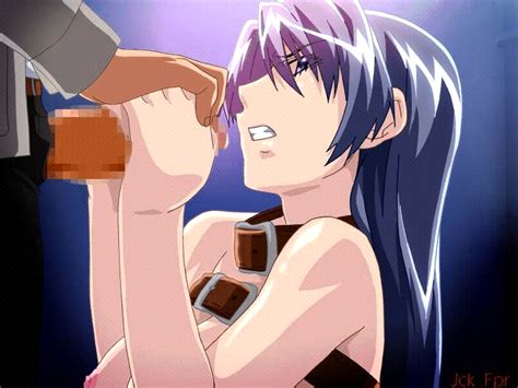 Otowa Saki Ero Train Erogos Animated Animated  Bdsm Blue Hair Breasts Censored