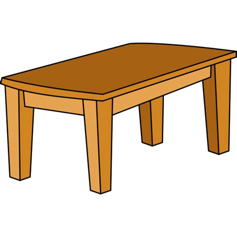 Wooden Table 3d Clip Art Free Svg