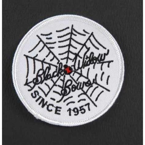824 Black Widow Logo Patch