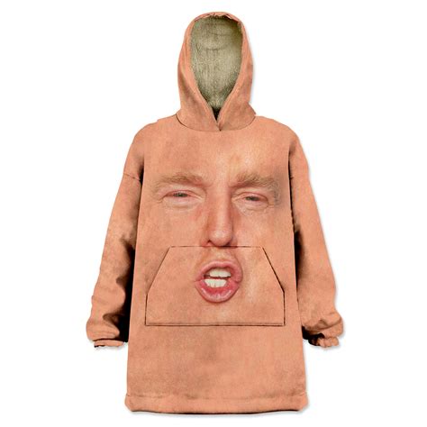 Trump Face Wearable Blanket Hoodie Beloved Shirts