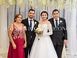 Katherin García y Erick Erazmo Vallejo festejan su boda civil, Honduras