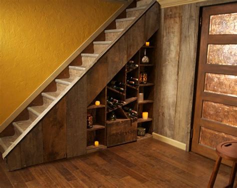 30 Magnificient Wine Cellar Ideas Under The Stairs Rustic Staircase
