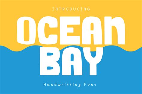 Ocean Bay Font By Achiart · Creative Fabrica