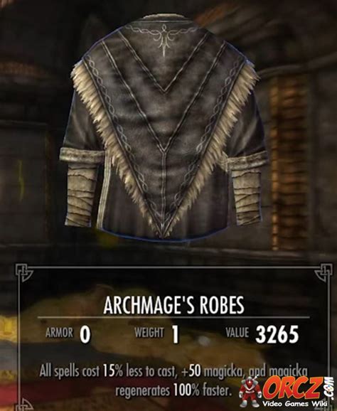 Skyrim Archmages Robes The Video Games Wiki