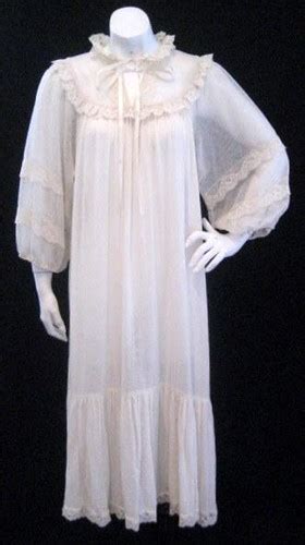 On The Rocks Ivory Gauze Victorian Style Nightgown Full Le Flickr
