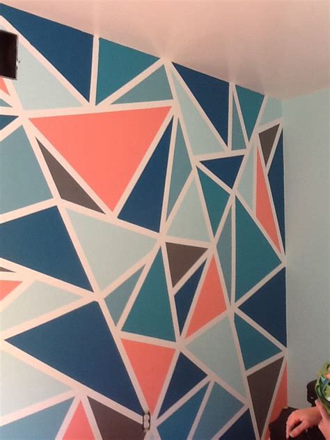 The bigger the window, the more sunlight it can enter. triangle paint wall - Google Search | Wall paint designs ...