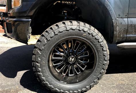 24 Hostile Wheels H114 Fury Gloss Black With Milled Accents Off Road