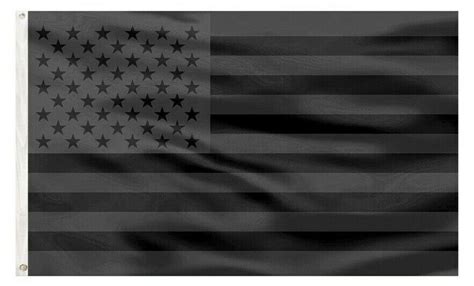 Pringcor 3x5ft All Black American Flag Us Black Flag Tactical Etsy