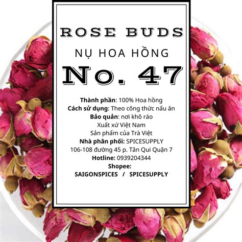 500g Rose Buds Nụ Hoa Hồng Spicesupply Việt Nam Hũ 30g Shopee Việt Nam