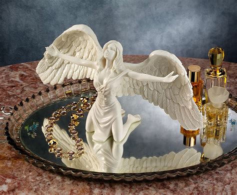 Kneeling Angel Figurine Indoor Angel Figurines Baroque Period