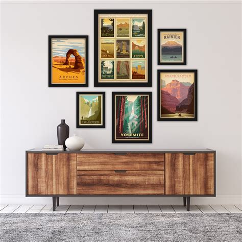U.S. National Parks - 6 Piece Framed Gallery Wall Set — Americanflat