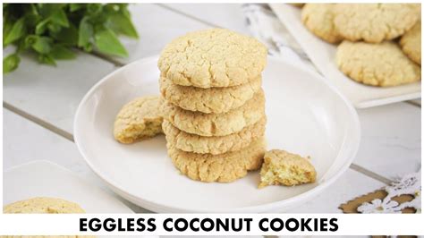 Eggless Coconut Butter Cookies Recipe Without Oven Easy Coconut