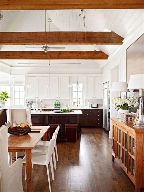 Simple Awesome White Wood Beams Ceiling Ideas For Home Or Cottage Decorathing Wood Beam