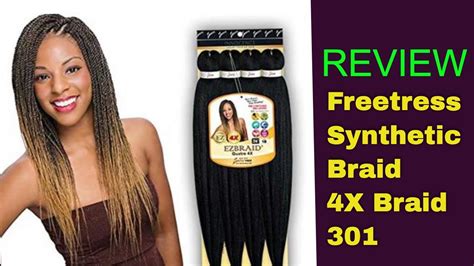 Review Freetress Synthetic Braid 4x Braid 301 Youtube