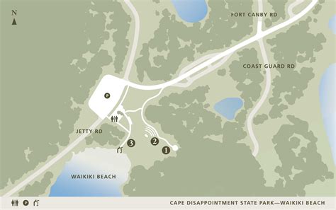 Cape Disappointment State Park Map Maping Resources