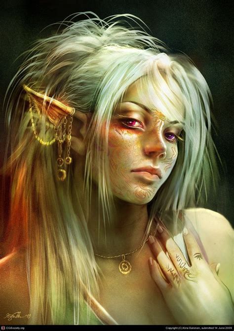 Morrigan Female Elf Portrait Elves