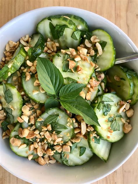 Savory Moments Thai Basil Cucumber Salad