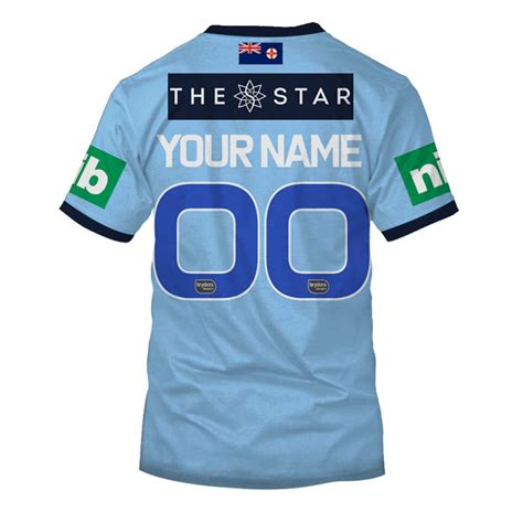 Personalize Nsw Blues State Of Origin Series 2020 Home Jersey Oldschool