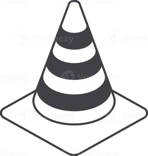 Free Traffic Cone Illustration In Minimal Style 13927732 Png With