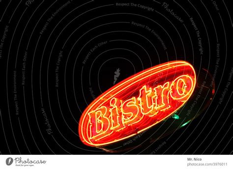 Bistro Neon Sign A Royalty Free Stock Photo From Photocase