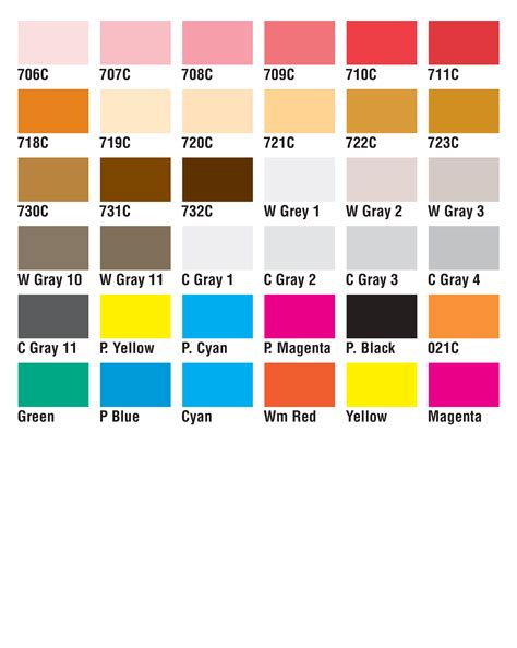 Pantone Matching System Color Chart At Age Graphics