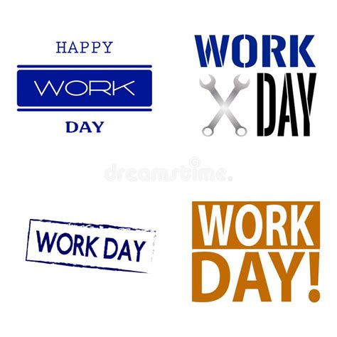 Happy Work Day Stock Vector Illustration Of Isolated 114327793