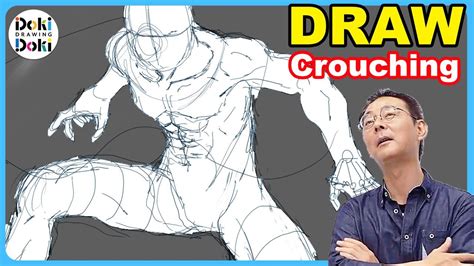 Crouching Pose Drawing References From Pose Books Stock Photography And Drawings To Inspire And