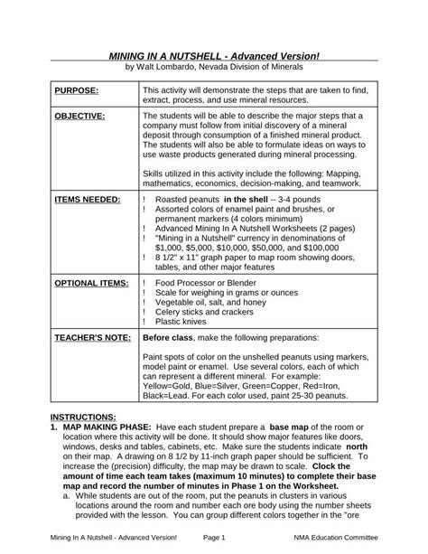 Pdf Mining In A Nutshell Advanced Version · Mining In A Nutshell Advanced Version Page 3