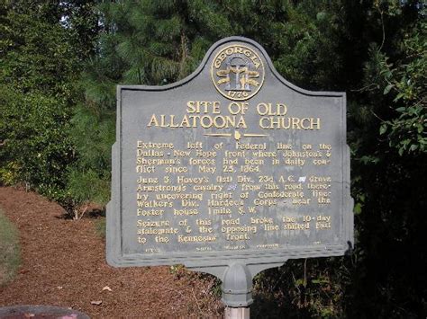 Site Of Old Allatoona Church Cobb County Georgia Historical Markers