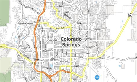 Colorado Springs Map Collection Colorado Gis Geography