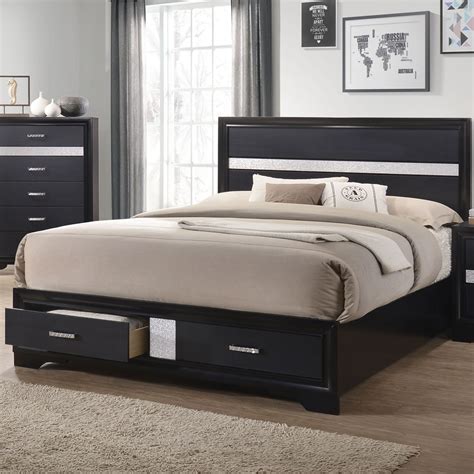 Coaster Miranda Queen Storage Bed With 2 Dovetail Drawers Suburban Furniture Panel Beds