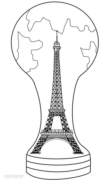 Printable Eiffel Tower Coloring Pages For Kids Cool2bkids Coloring