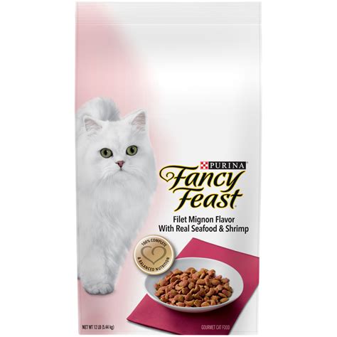 It's the only brand cats ask for by name®. Purina Fancy Feast Filet Mignon Flavor With Real Seafood ...