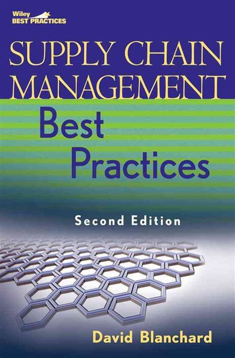Supply Chain Management Best Practices By David Blanchard English Hardcover Bo 9780470531884